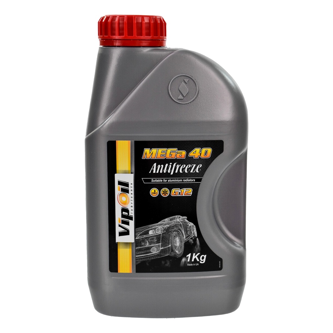 Готовий антифриз VIPOIL MEGa 40 червоний G12 -40 °C 1 л (701431) - zapix