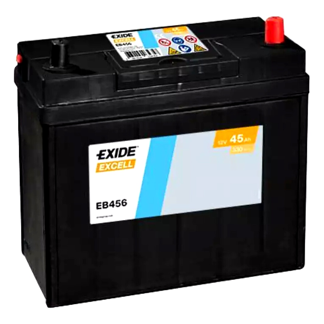 Акумулятор EXIDE Excell 12V 45Ah 300A R+ EB456 - zapix