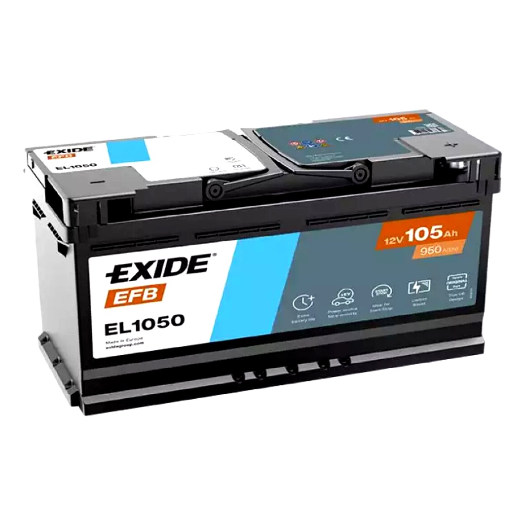 Акумулятор EXIDE EFB 12V 105Ah 950A R+ EL1050 - zapix