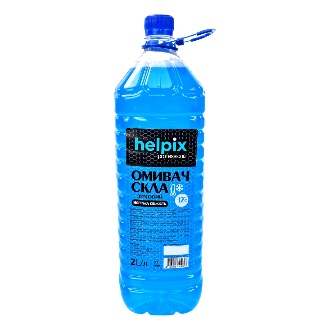 Омивач скла готовий зимовий -12°С HELPIX Professional морська свіжість 2 л 4823075804627 - zapix