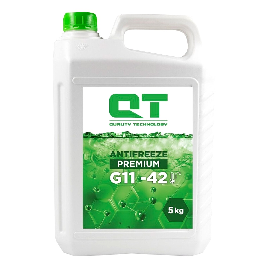 Готовий антифриз QT Premium зелений G11 -42 °C 5 л (QT512425) - zapix