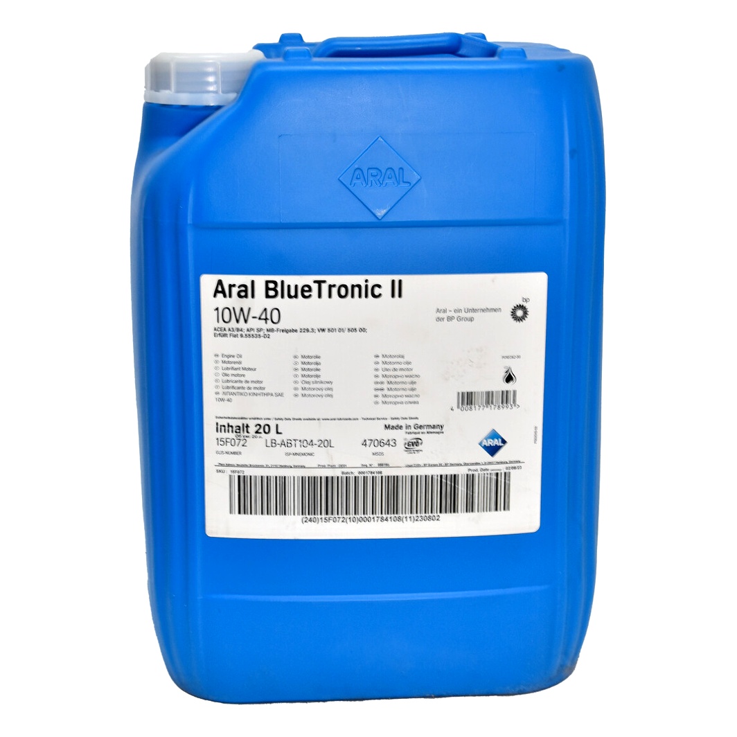 Моторна олива ARAL BlueTronic II 10W-40 20 л (15F072) - zapix