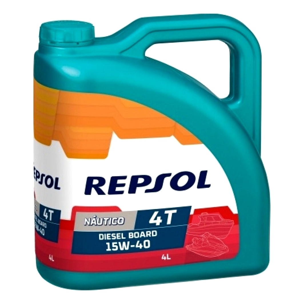Моторное масло REPSOL Nautico Diesel Board 4T 15W-40 минеральное 4 л RP131Y54 - zapix