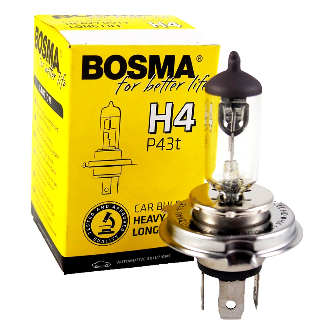 Автолампа галогенова BOSMA Long Life Heavy Duty H4 P43t 70W 24V 6760 - zapix