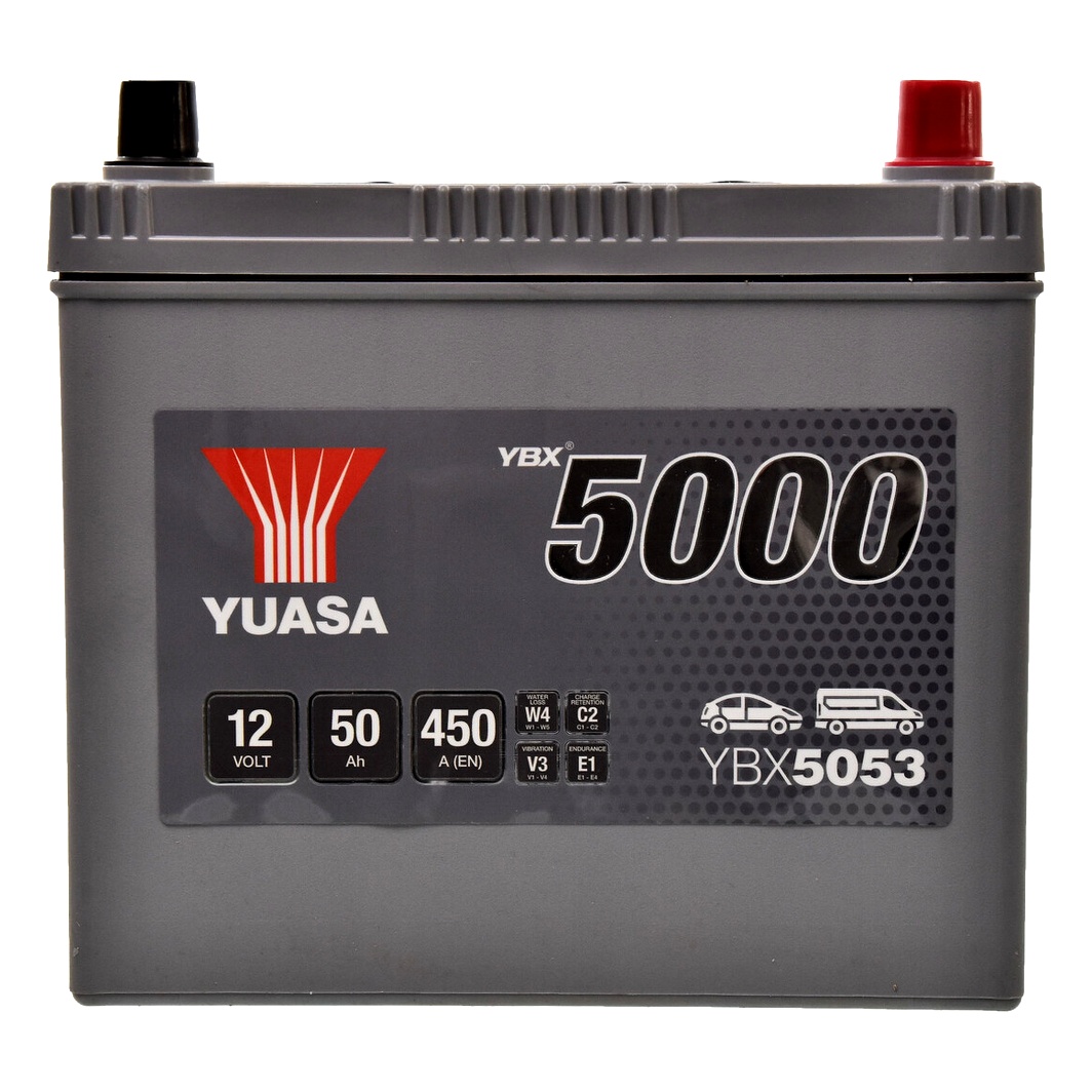 Акумулятор YUASA Silver High Performance 12V 50Ah 450A R+ YBX5053 - zapix