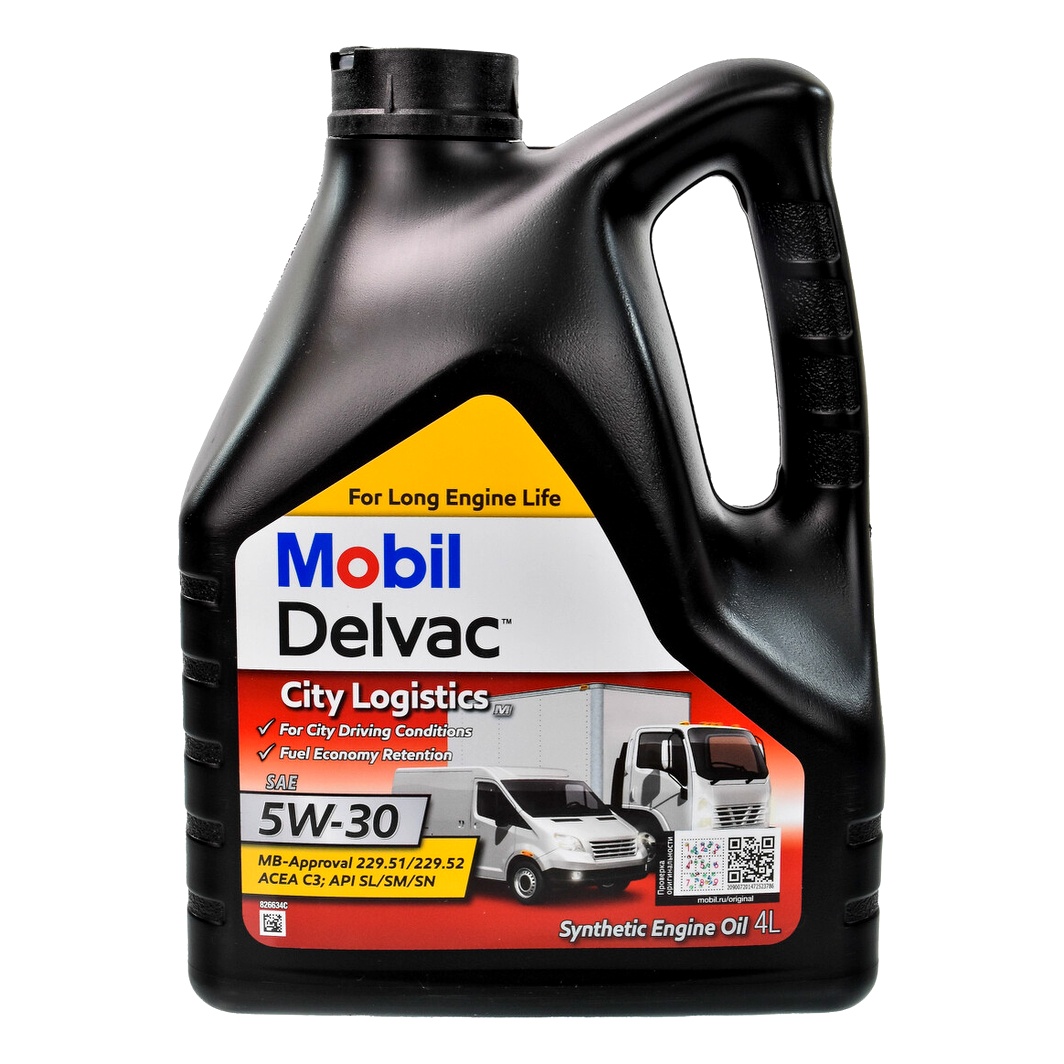 Моторное масло MOBIL Delvac City Logistics M 5W-30 4 л (153904) - zapix