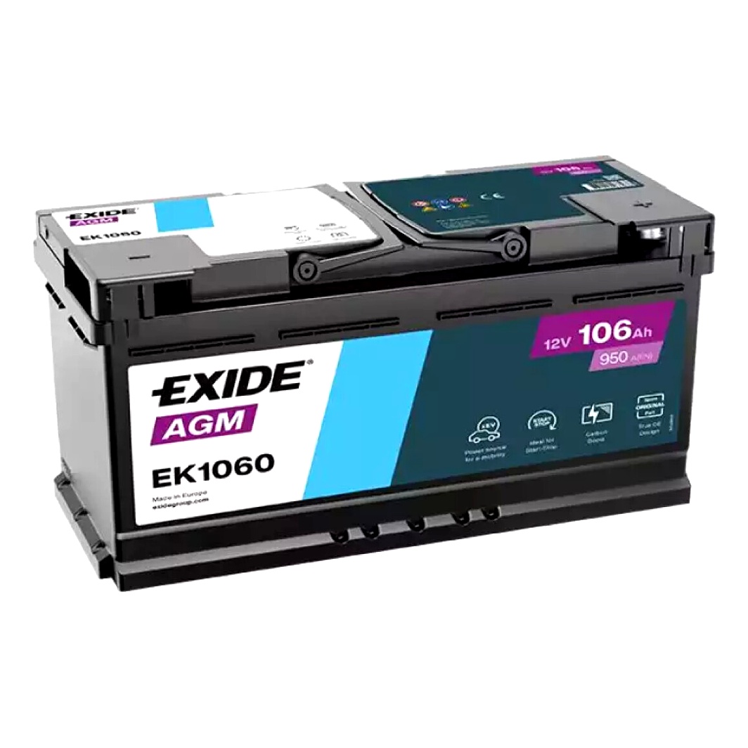 Акумулятор EXIDE AGM 12V 106Ah 950A R+ EK1060 - zapix