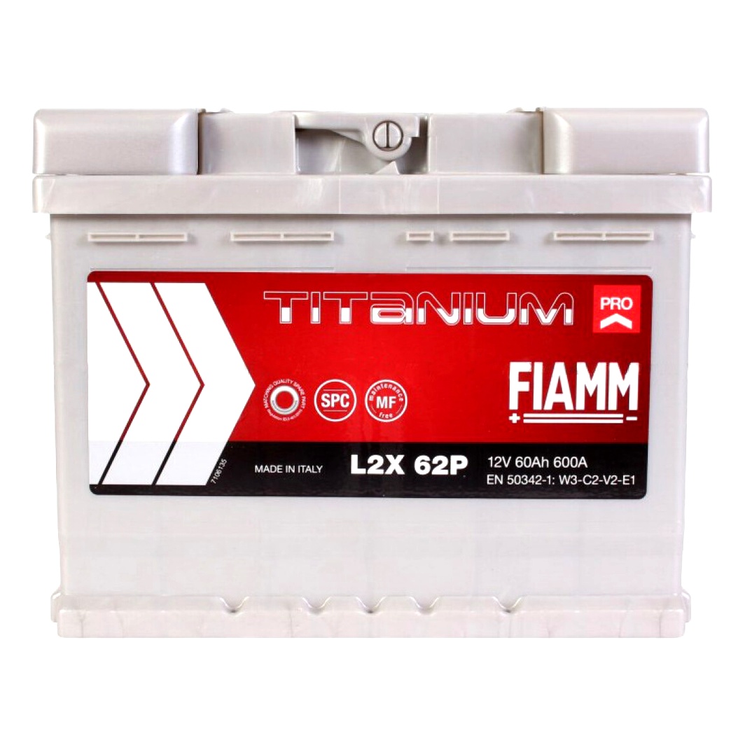 Акумулятор FIAMM Titanium Pro 12V 60Ah 600A L+ L2X62P - zapix