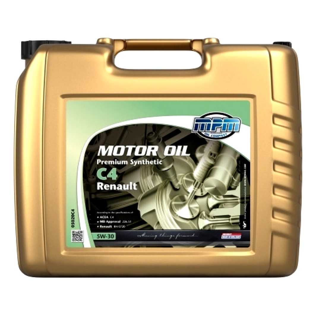 Моторное масло MPM Premium Synthetic C4 Renault 5W-30 20 л (05020C4) - zapix