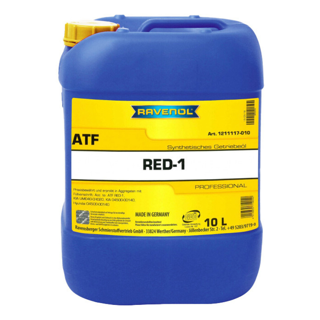 Трансмиссионное масло RAVENOL ATF RED-1 10 л 1211117010 - zapix