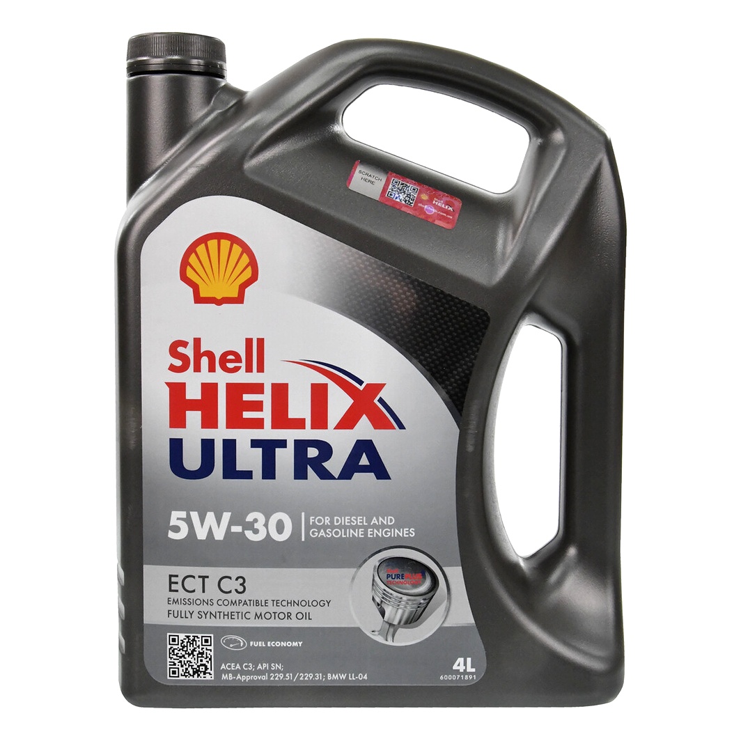 Моторное масло SHELL Helix Ultra ECT C3 5W-30 4 л (550042826) - zapix