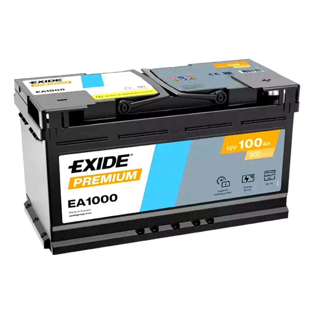 Акумулятор EXIDE Premium 12V 100Ah 900A R+ EA1000 - zapix