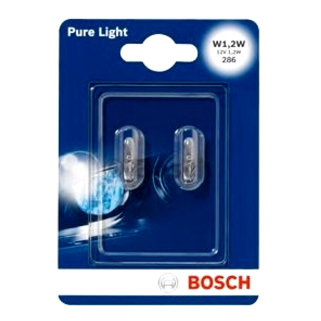 Автолампа розжарювання BOSCH Pure Light PY21W W2x4.6d 1.2W 12V прозора 1987301024 - zapix