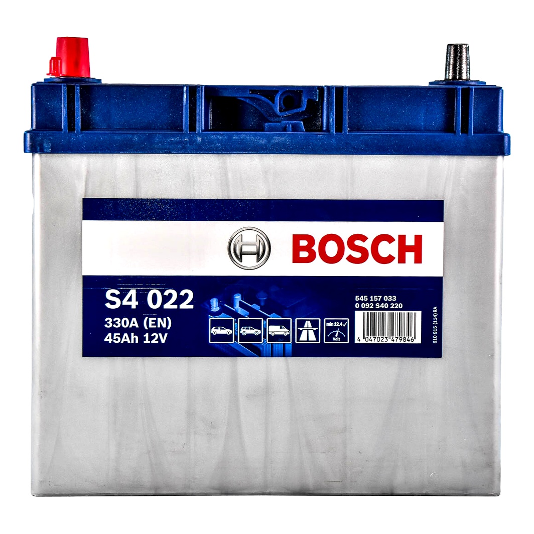 Акумулятор BOSCH S4 Silver 12V 45Ah 330A L+ 0092S40220 - zapix
