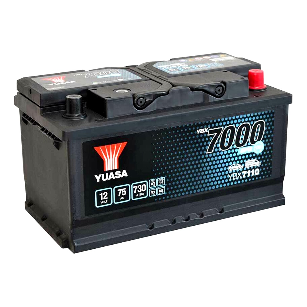 Акумулятор YUASA EFB Start Stop 12V 75Ah 730A R+ YBX7110 - zapix
