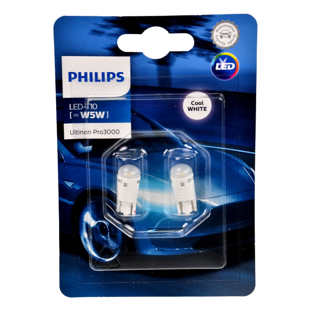 Автолампа LED (світлодіодна) PHILIPS Ultinon Pro3000 P21W BAW15s 1.75W 12V біла 11498U30CWB2