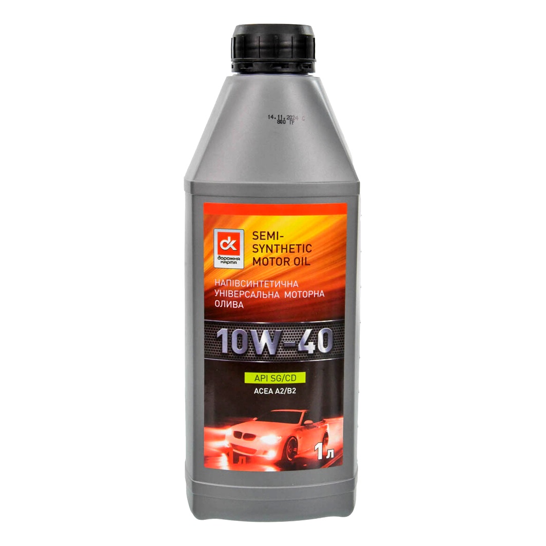 Моторна олива ДОРОЖНЯ КАРТА SG/CD 10W-40 1 л (4102871246) - zapix