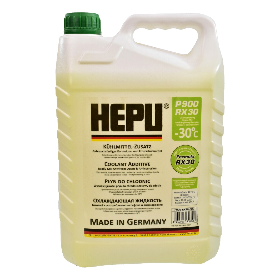 Готовий антифриз HEPU жовтий -30 °C 5 л (P900RX30005) - zapix