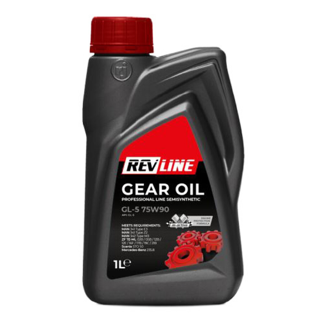 Трансмісійна олива REVLINE Gear Oil GL-5 75W-90 1 л REVSEMGL575W901L - zapix