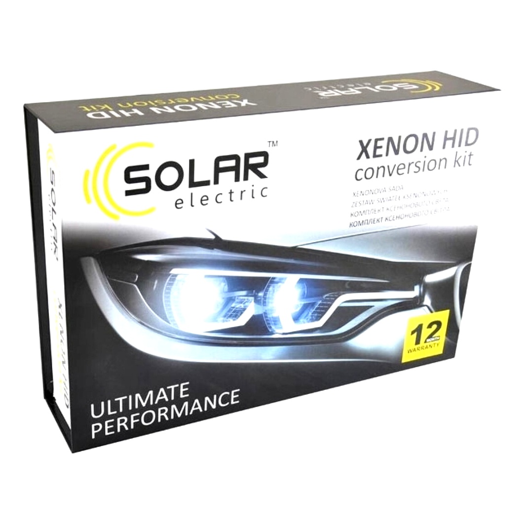 Автолампа ксеноновая SOLAR H3 PK22s 35W 85V прозрачная 4343 - zapix