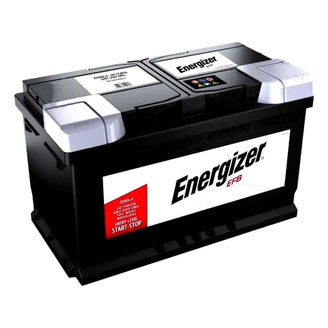 Акумулятор ENERGIZER EFB 12V 80Ah 800A R+ 580500080 - zapix