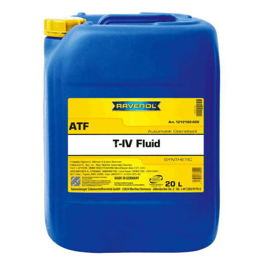 Трансмиссионное масло RAVENOL ATF T-IV Fluid 20 л 1212102020 - zapix