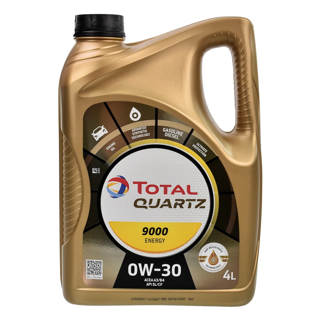 Моторное масло TOTAL Quartz 9000 Energy 0W-30 4 л (213687) - zapix