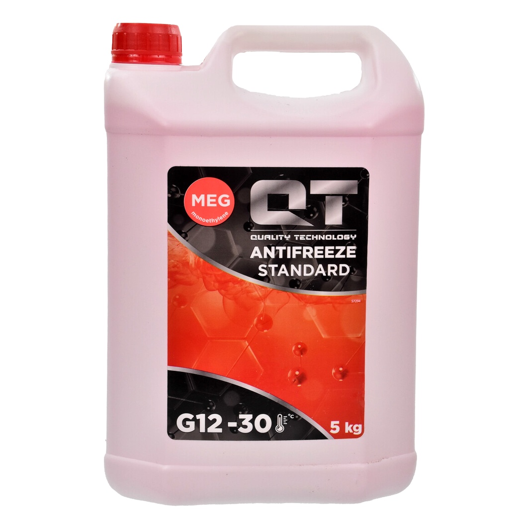 Готовий антифриз QT MEG Standard червоний G12 -30 °C 5 л (QT551305) - zapix