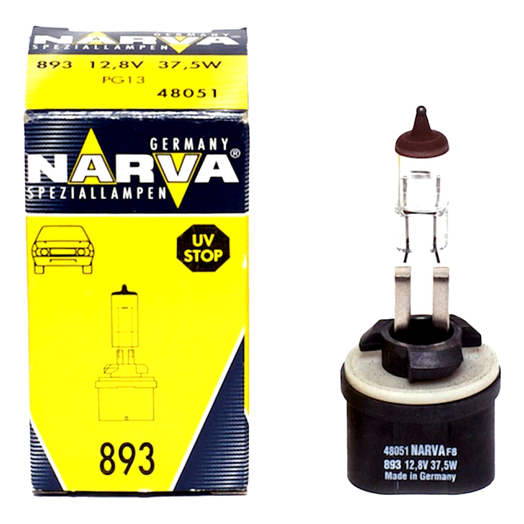 Автолампа галогенова NARVA 893 PG13 37.5W 12V прозора 48051C1 - zapix