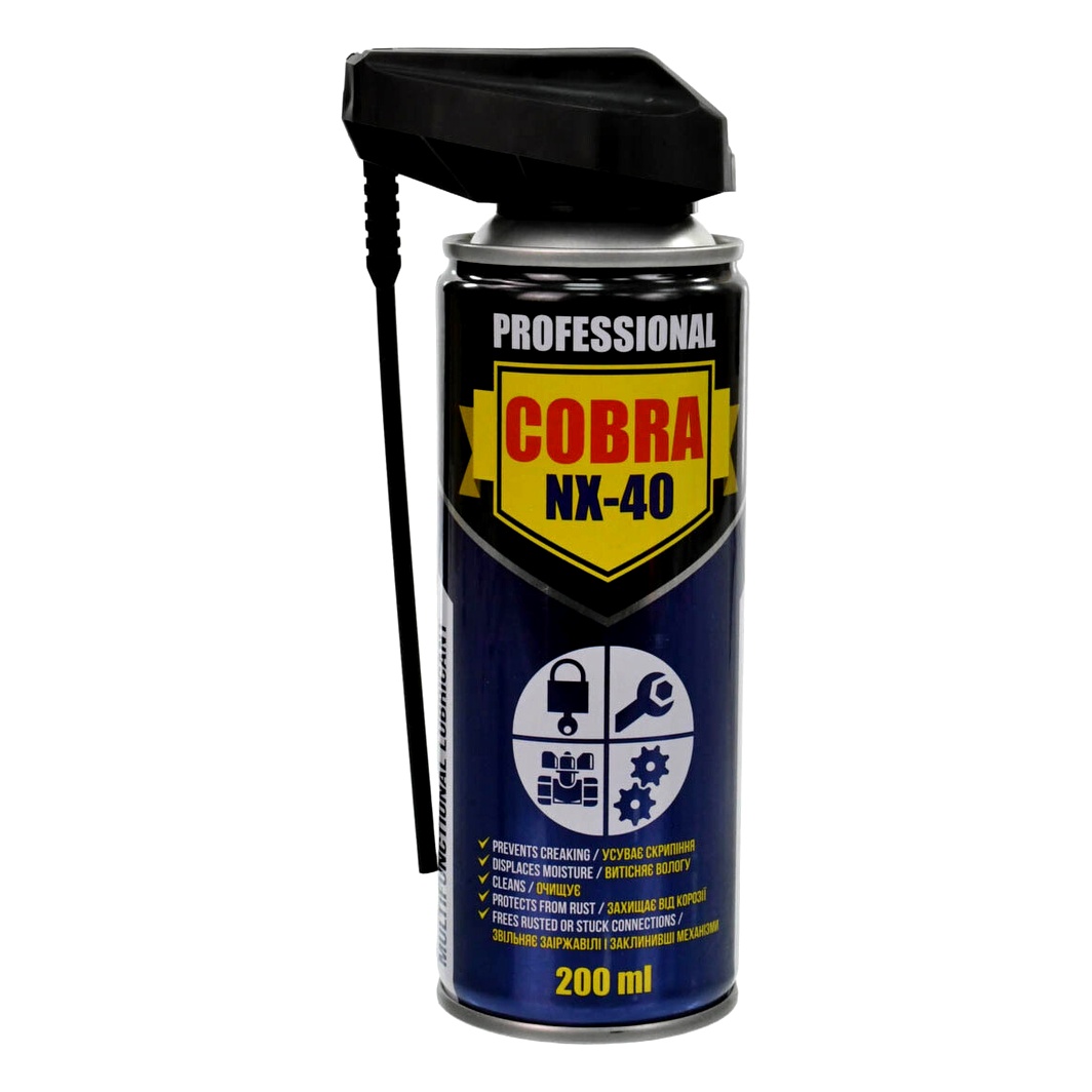 Змазка NOWAX Cobra NX-40 Professional універсальна 200 мл (NX20600) - zapix