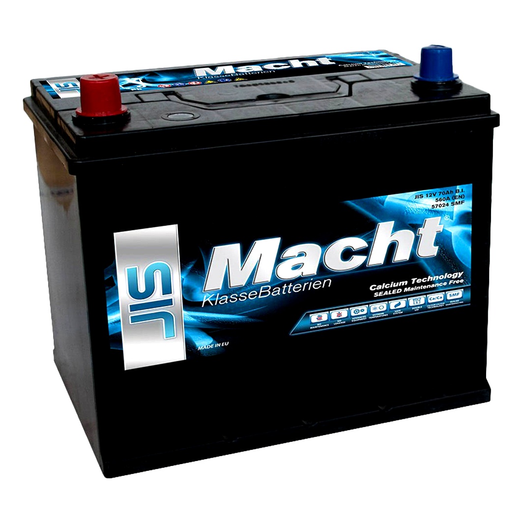 Акумулятор MACHT JIS 12V 70Ah 560A L+ 25641 - zapix
