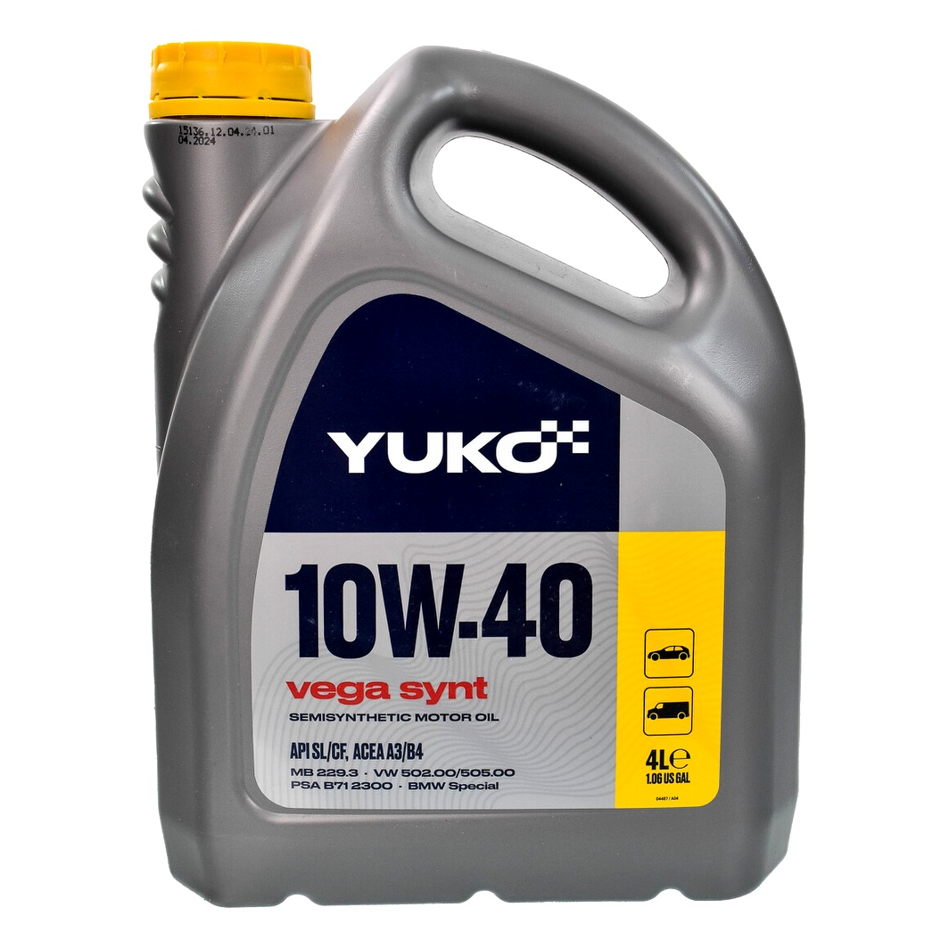 Моторное масло YUKO Vega Synt 10W-40 4 л (004487) - zapix