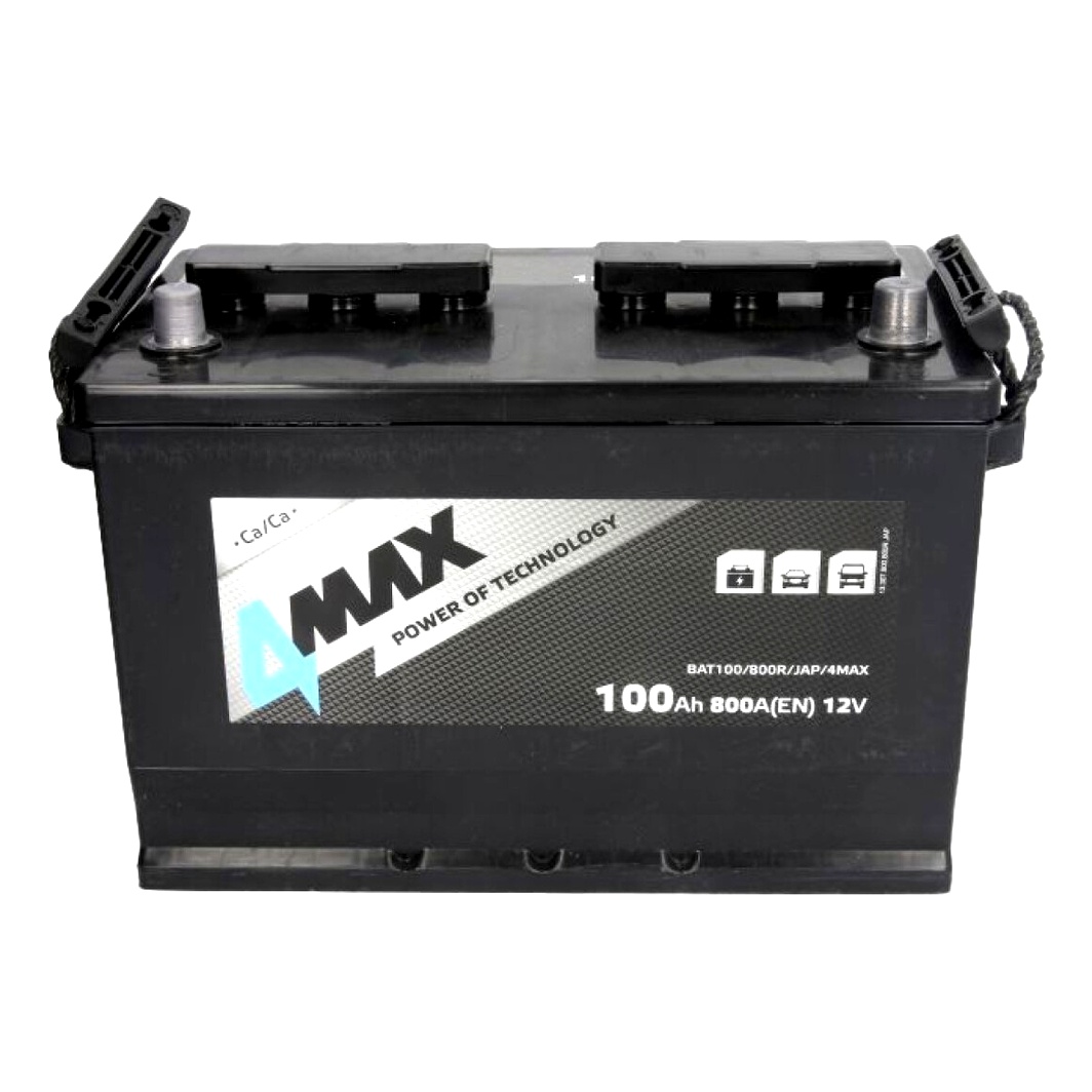 Акумулятор 4MAX 12V 100Ah 800A R+ BAT100800RJAP4MAX - zapix