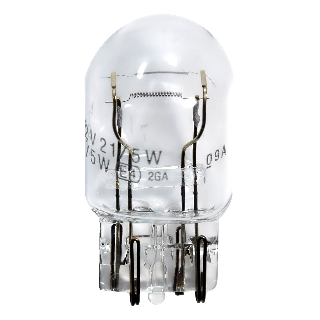 Автолампа розжарювання PHILIPS Vision W21/5W W3x16q 5W 12V прозора 12066CP - zapix
