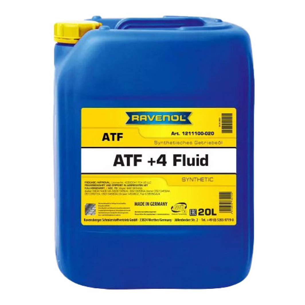 Трансмиссионное масло RAVENOL ATF +4 20 л 1211100020 - zapix