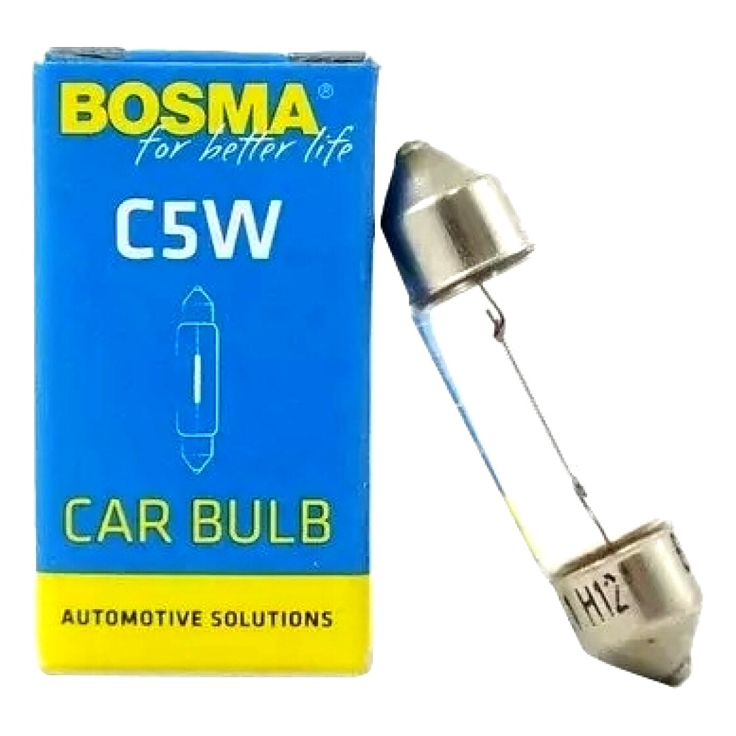 Автолампа розжарювання BOSMA C5W SV8.5 5W 24V 0669S - zapix