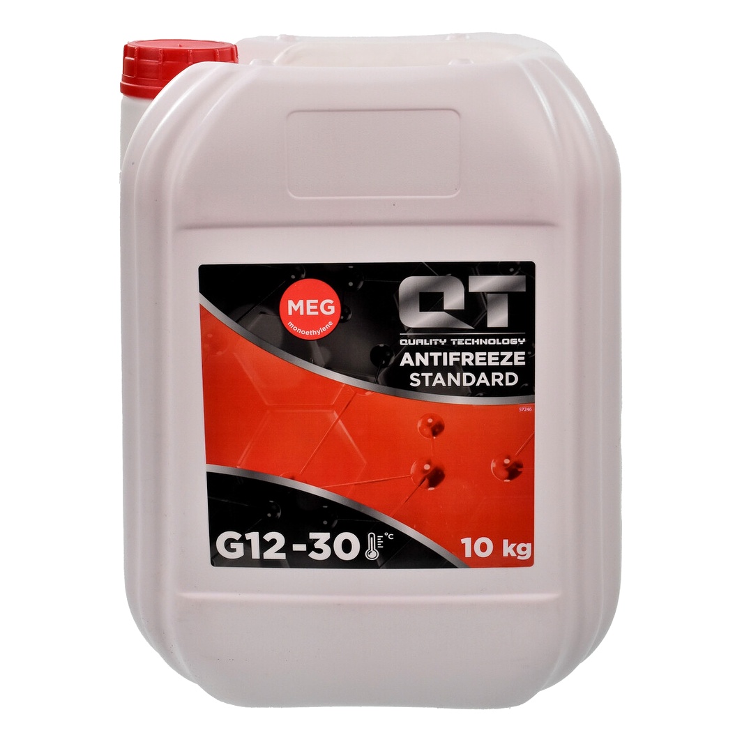 Готовий антифриз QT MEG Standard червоний G12 -30 °C 10 л (QT5513010) - zapix