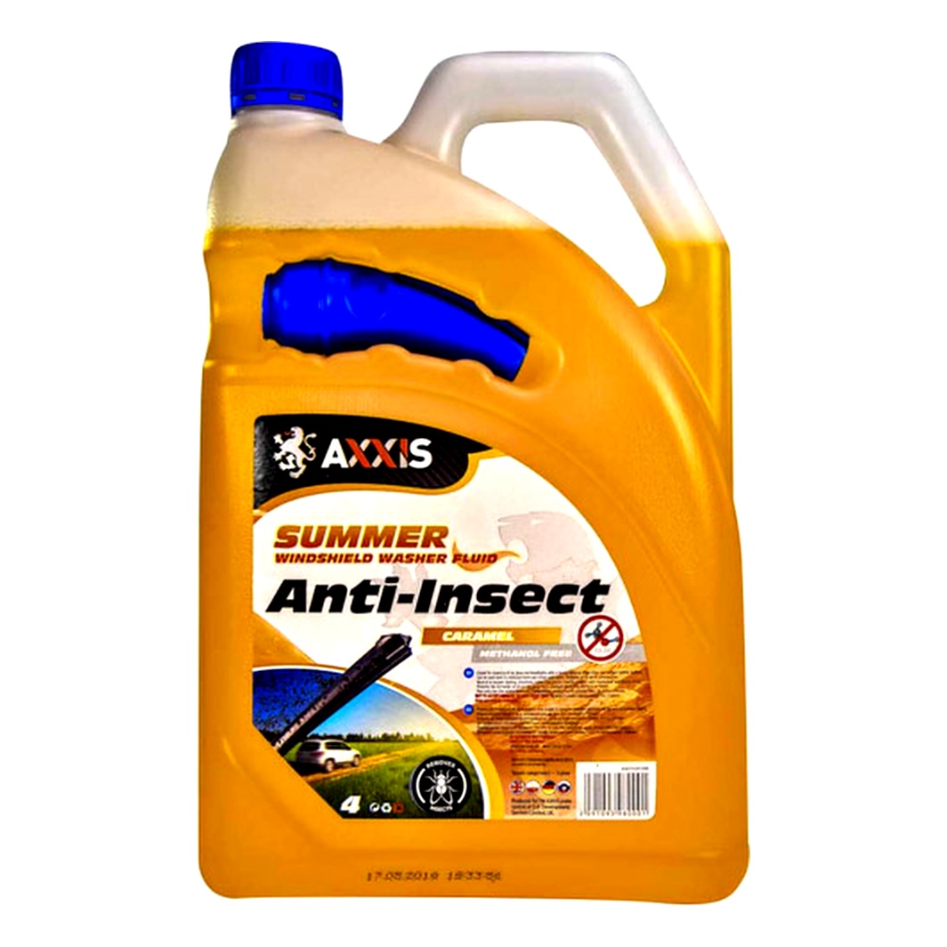 Омивач скла готовий літній -2°С AXXIS Anti-Insect карамель 4 л AX2082 - zapix