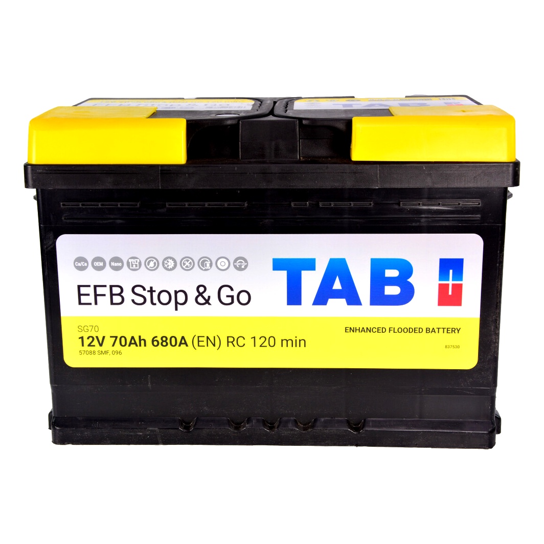 Акумулятор TAB Magic Stop & Go EFB 12V 70Ah 680A R+ 212070 - zapix