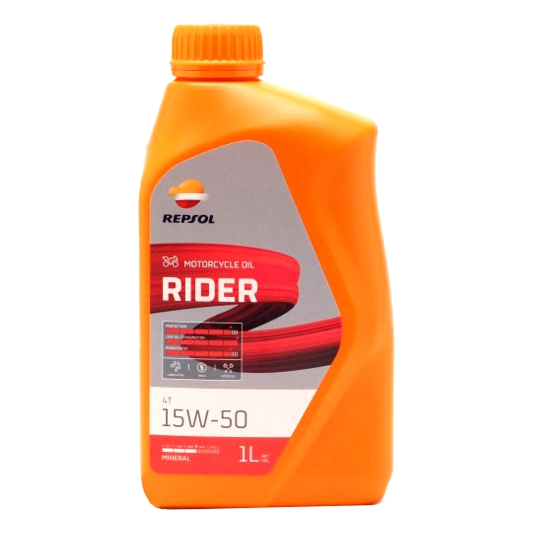 Моторное масло REPSOL Rider 4T 15W-50 минеральное 1 л RPP2130RHC