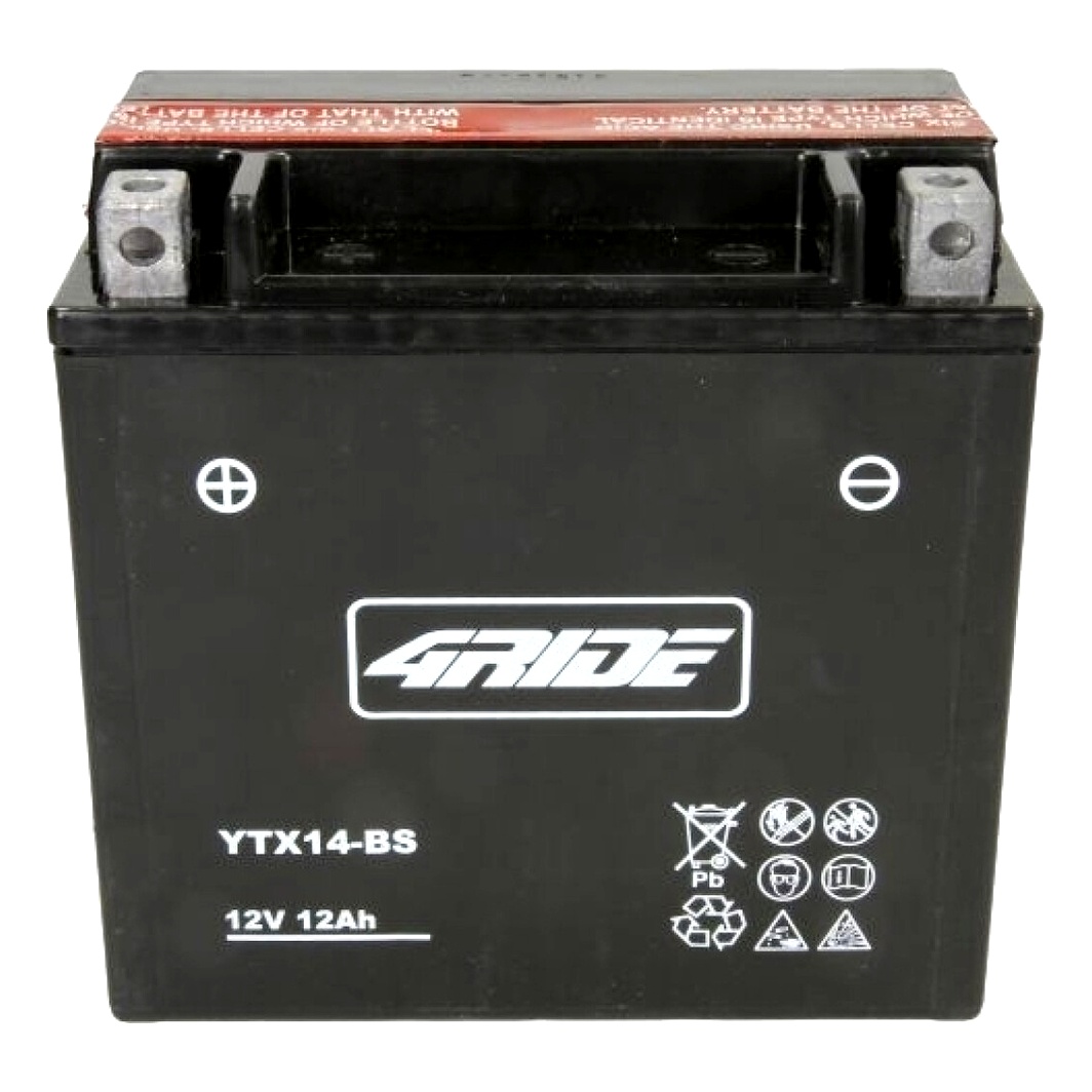 Акумулятор 4RIDE 12V 12Ah 200A L+ YTX14BS - zapix