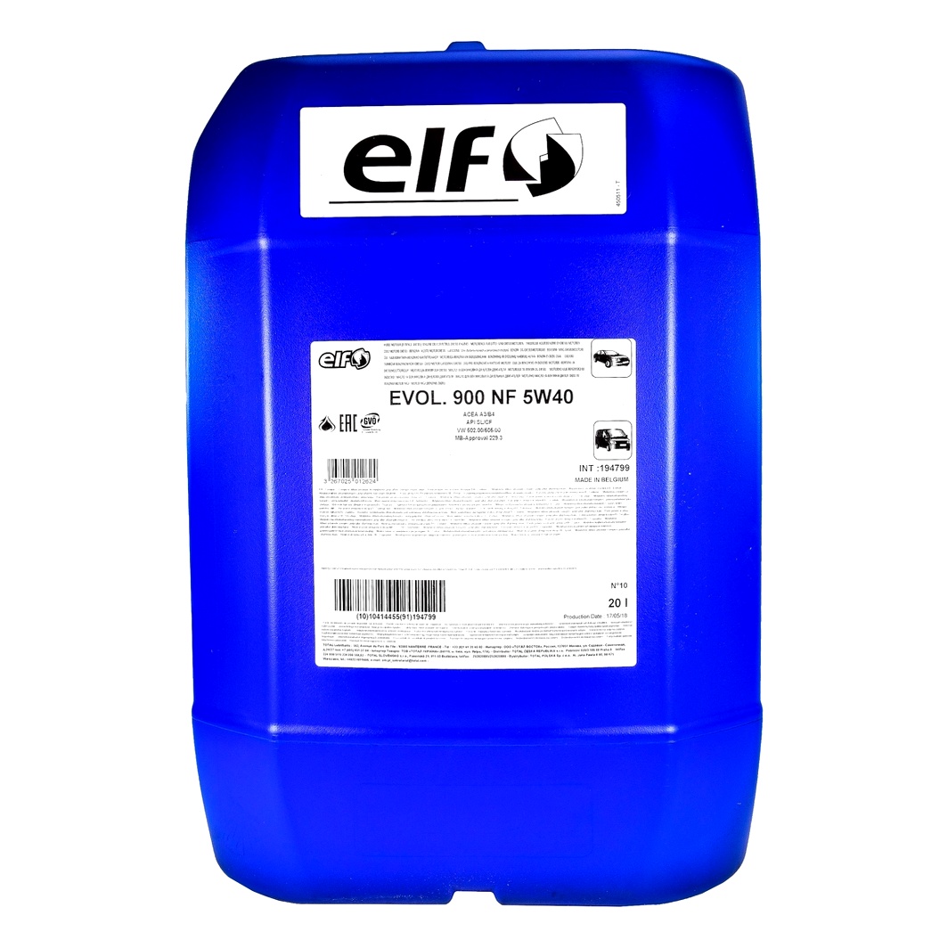 Моторна олива ELF Evolution 900 NF 5W-40 20 л (194799) - zapix