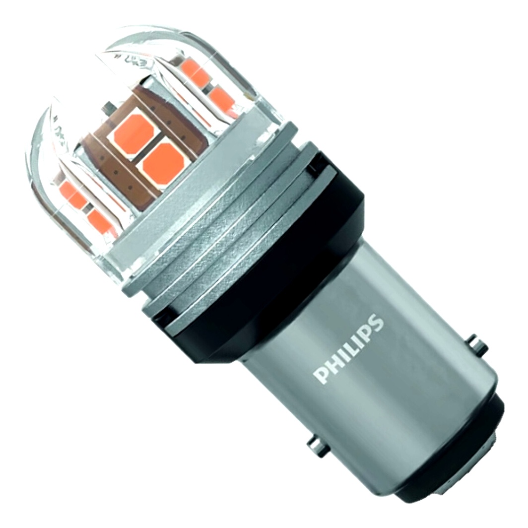 Автолампа LED (світлодіодна) PHILIPS Ultinon Pro7000 P21/5W BAY15d 0.9W 12V помаранчева 11499AU70X2 - zapix