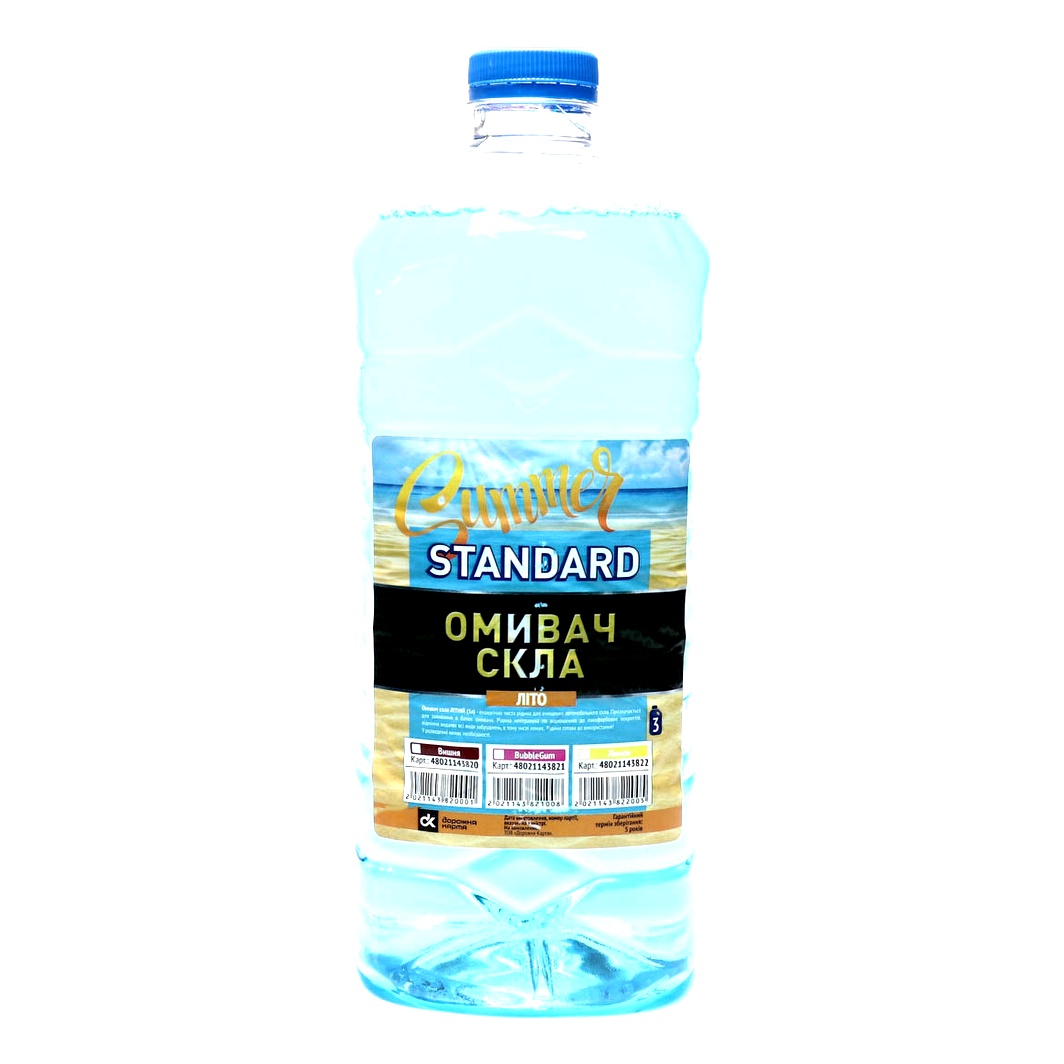 Омивач скла готовий літній ДОРОЖНЯ КАРТА Screenwash bubble gum 3 л 48021143821 - zapix