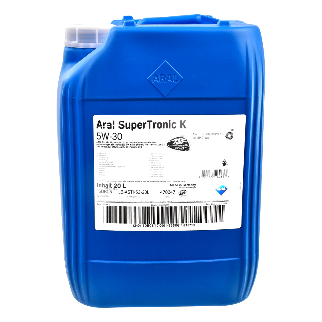 Моторна олива ARAL SuperTronic K 5W-30 20 л (15DBC5) - zapix