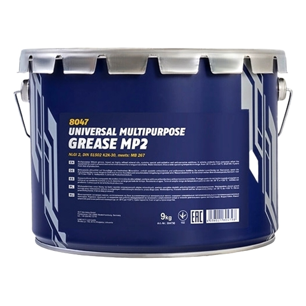 Смазка MANNOL MP-2 Multipurpose Grease для подшипников 9000 мл (8047) - zapix