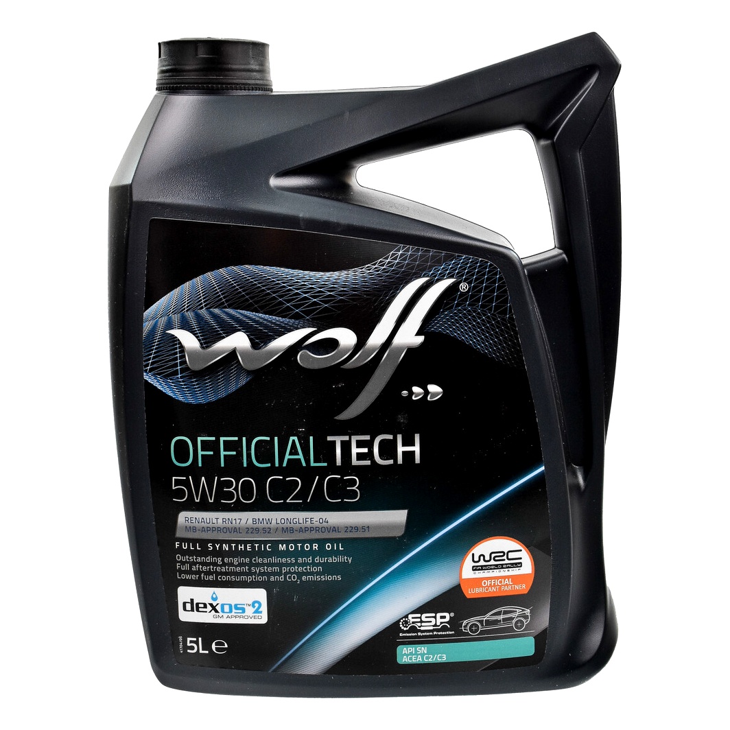 Моторное масло WOLF Officialtech C2/C3 5W-30 5 л (8332579) - zapix