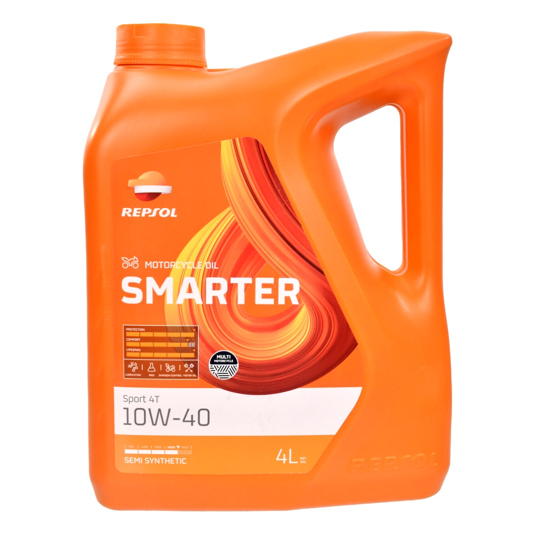 Моторное масло REPSOL Smarter Sport 4T 10W-40 полусинтетическое 4 л RPP2065MGB - zapix
