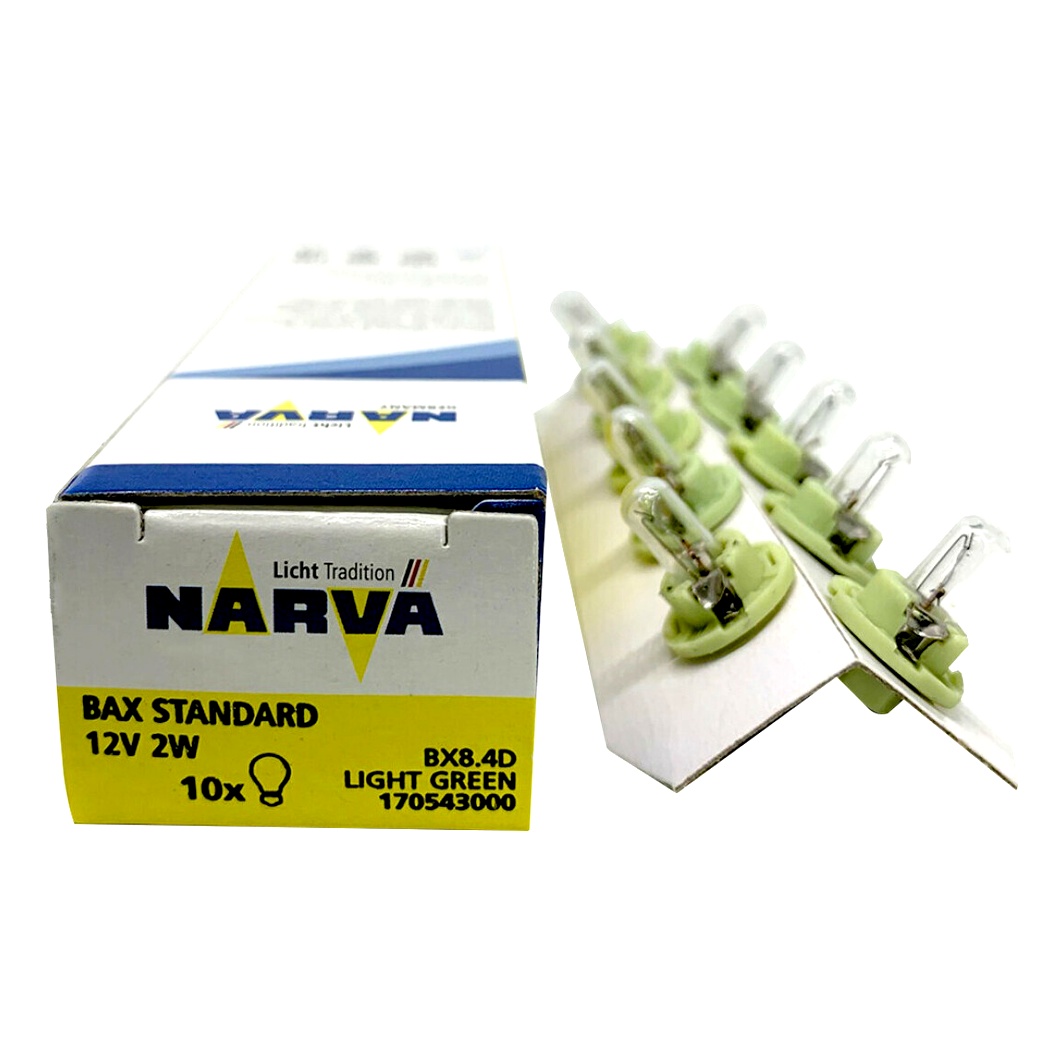 Автолампа розжарювання NARVA Standard BAX BX8.4d 2W 12V прозора 170543000 - zapix