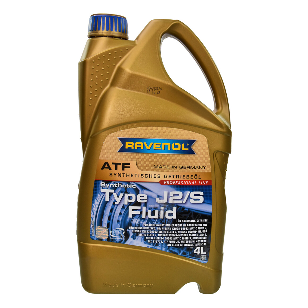 Трансмиссионное масло RAVENOL ATF J2/S Fluid 4 л 1211115004 - zapix